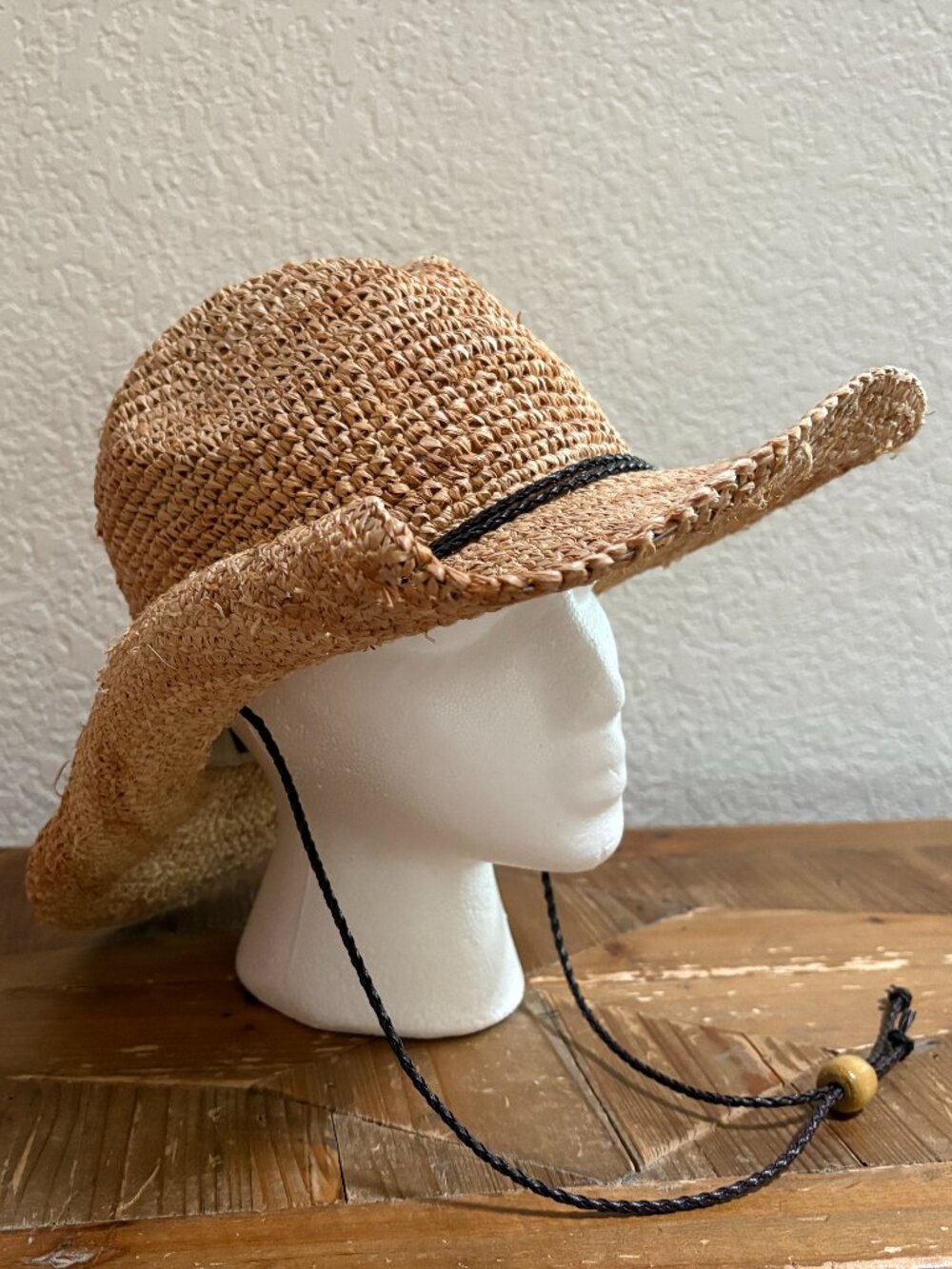 San Diego Hat Co. Women's Crocheted Raffia Cowboy Hat